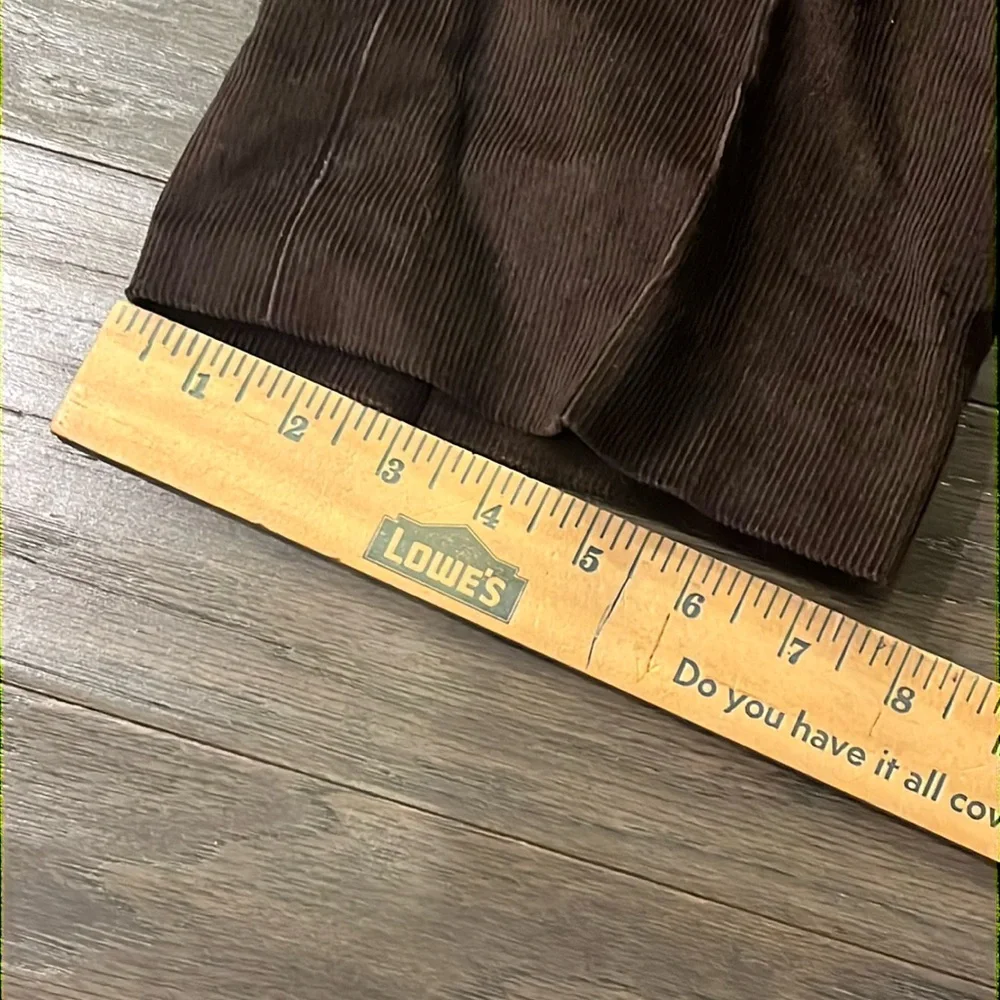 Lauren Ralph Lauren Dewhurst Flat Front Corduroy Pants Dark brown new Mens 36x32